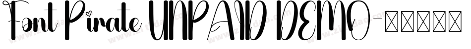 Font Pirate UNPAID DEMO字体转换